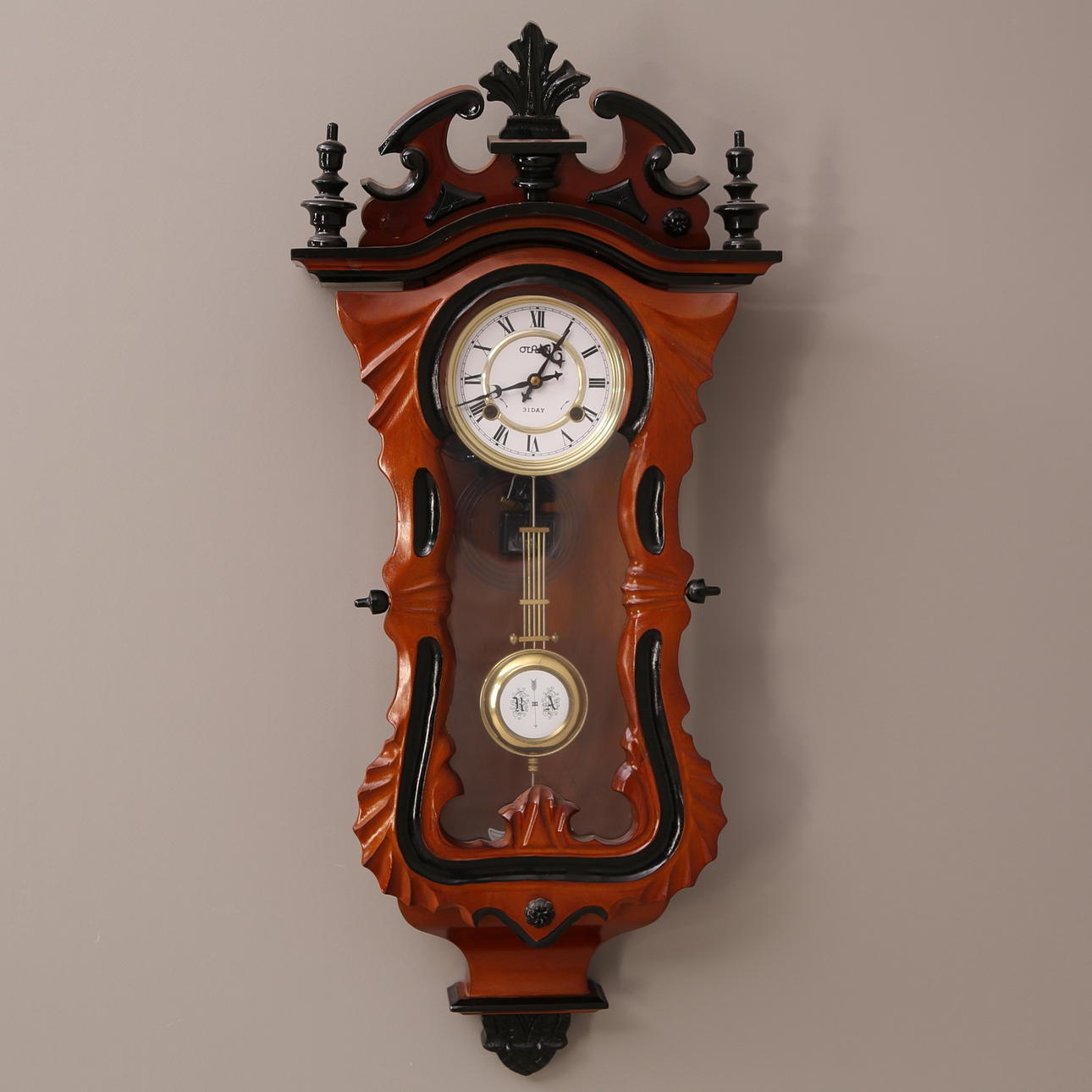 WALL CLOCK, wooden case, "Otron - 31 day", 1900s.