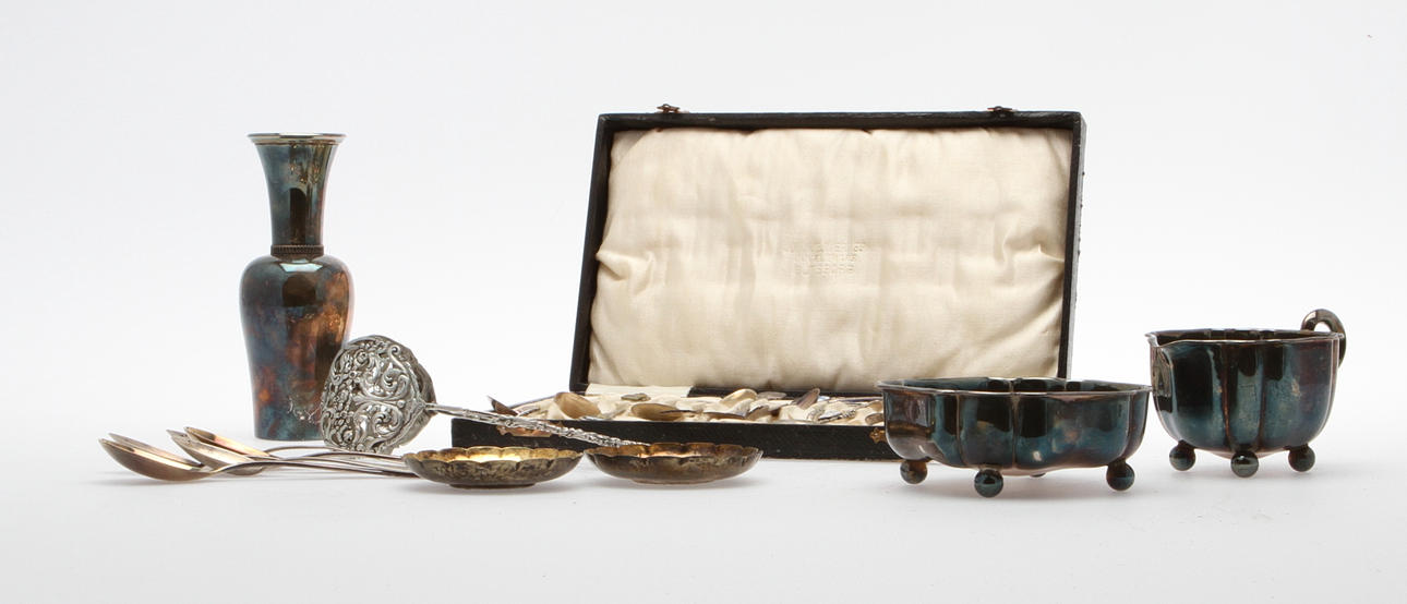 SILVER, 24 delar. Ca 550 gram.