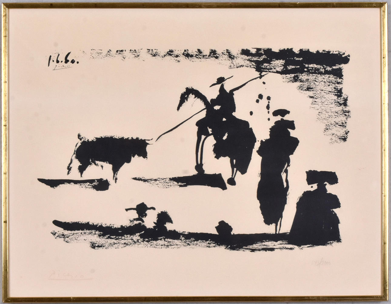 AFTER PABLO PICASSO. LITHOGRAPHY, “Toros y Toreros”.