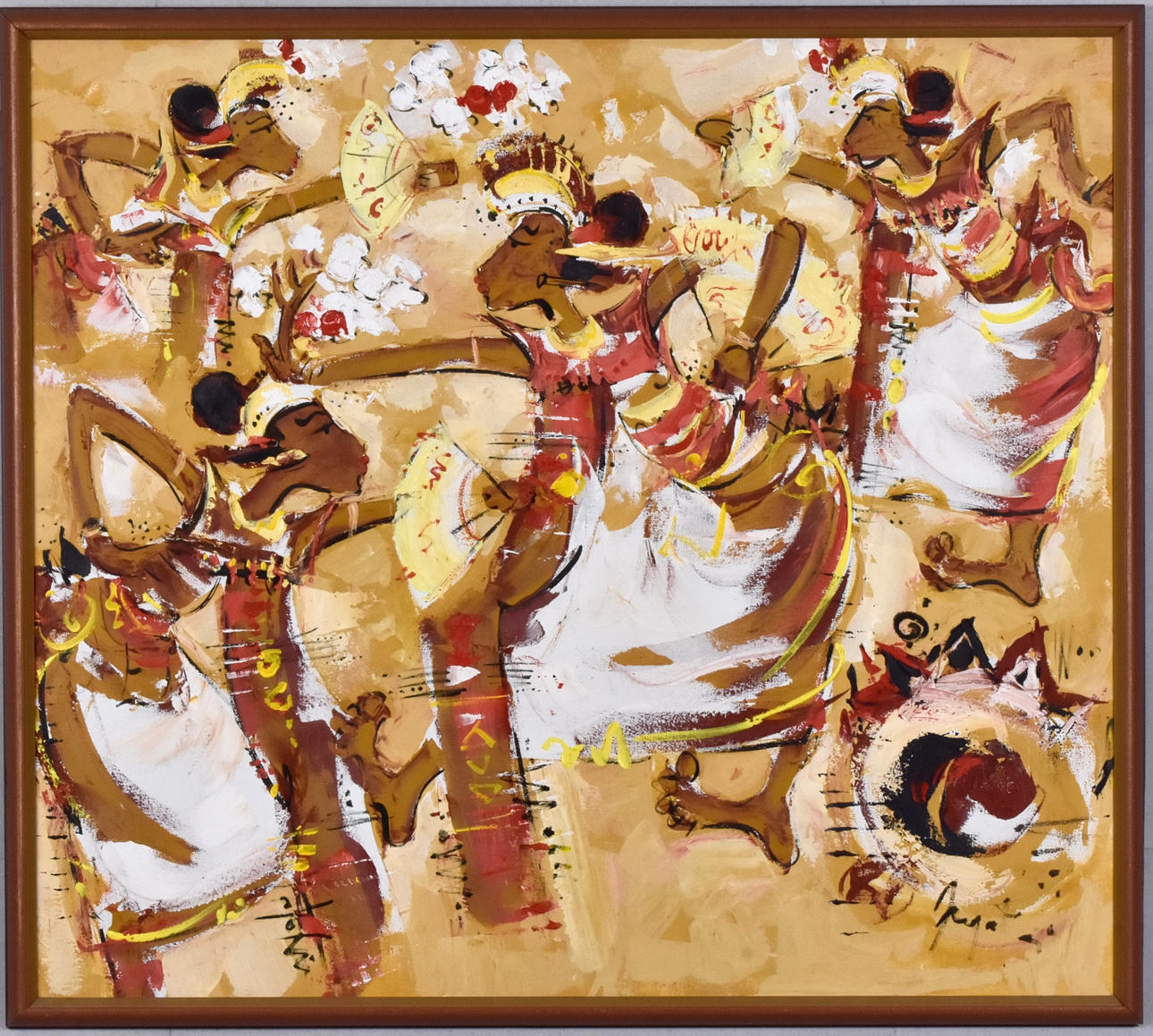 NYOMAN GUNARSA. ÖLGEMÄLDE.