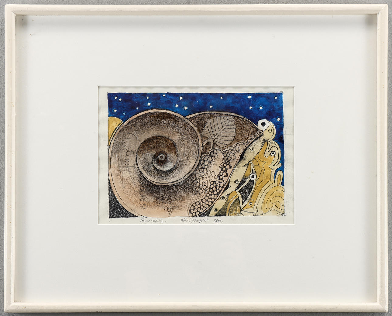 NILS G STENQVIST. „Fossile Schnecke“, 2002.