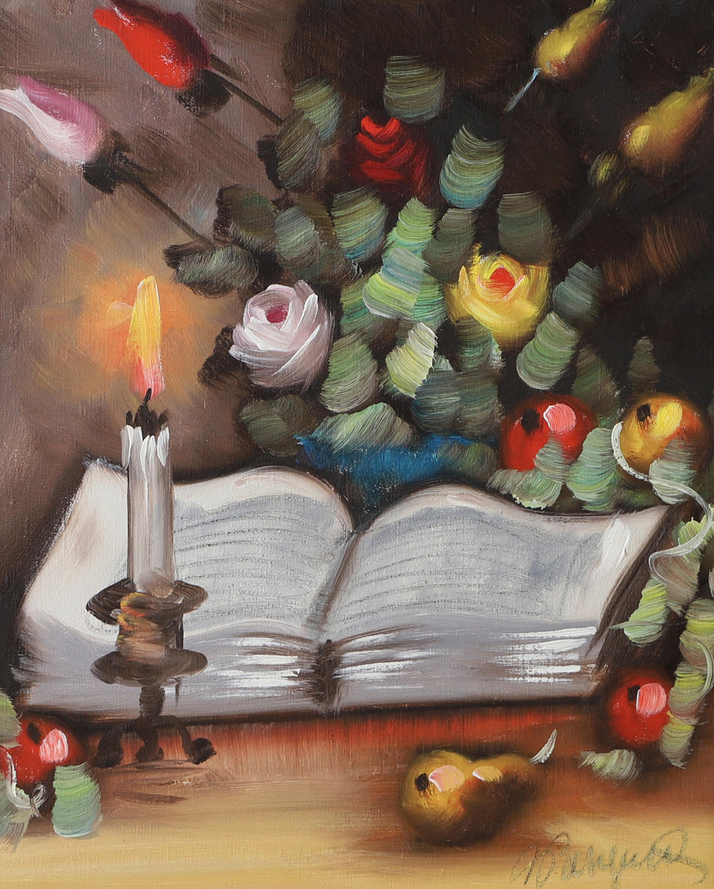 HUGO PALMQUIST. Still life, oil on canvas, signed.