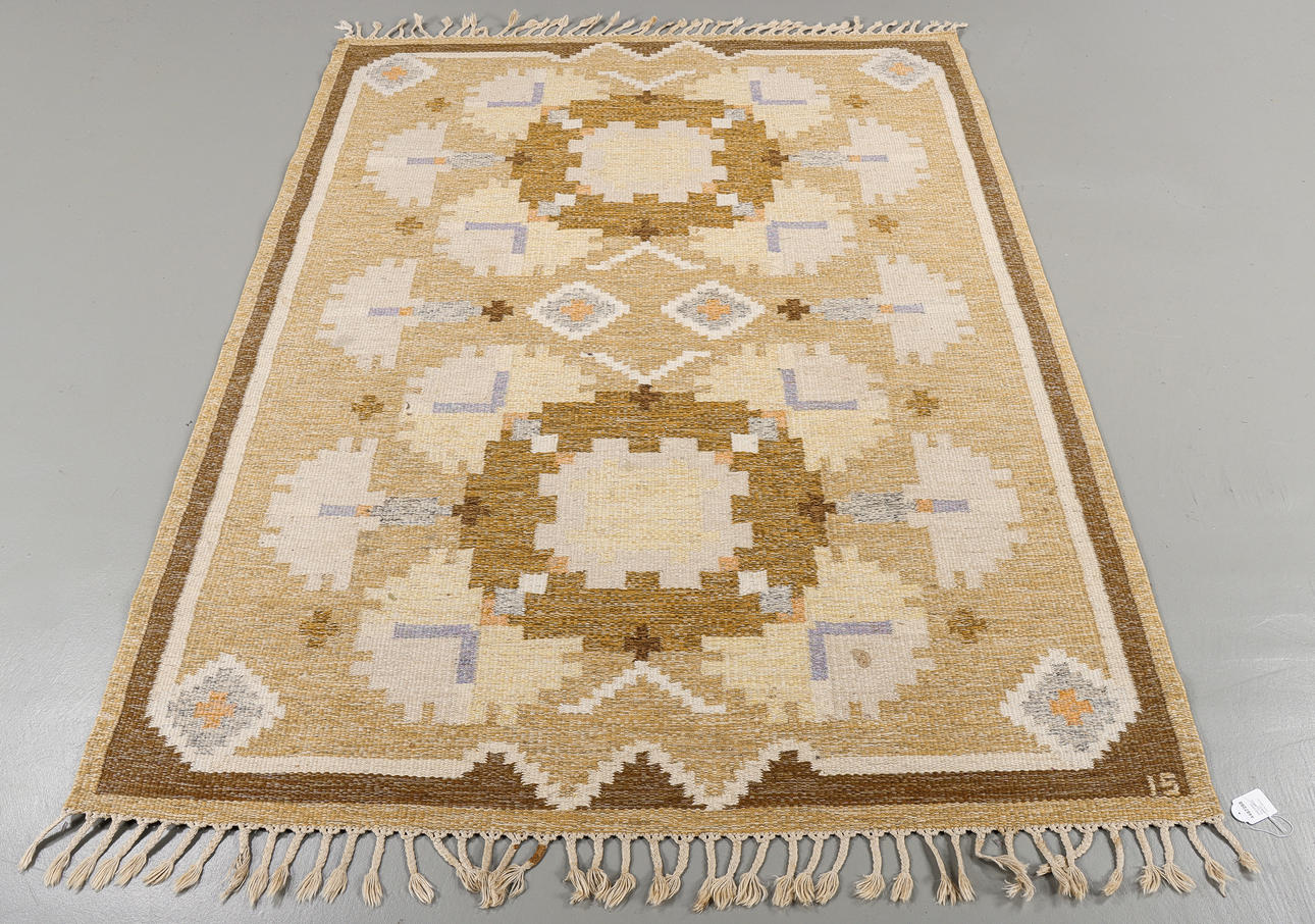 INGEGERD SILOW. Carpet, wicker, 240x168 cm.