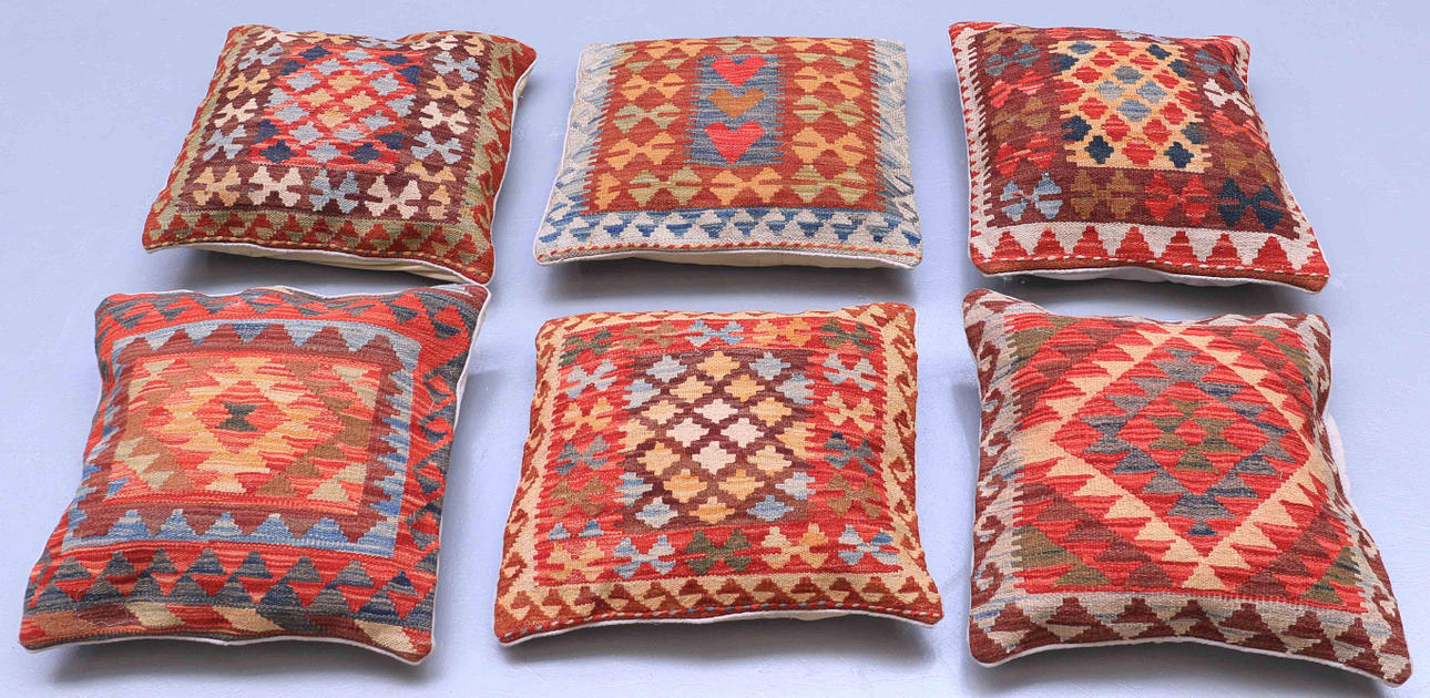 KUDDFODRAL, kelim, 6 st, cirka 48 x 48 cm.