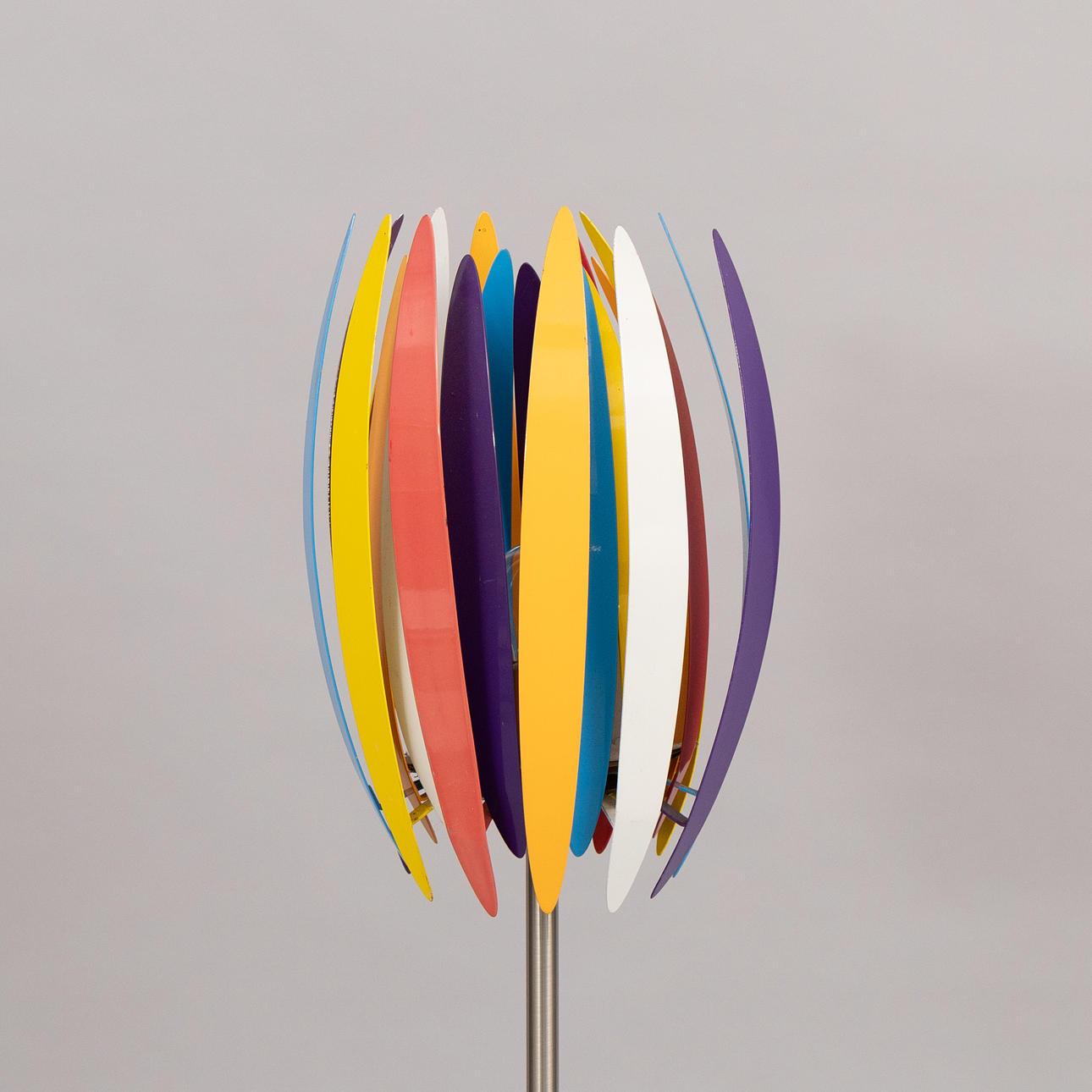 BENNY FRANDSEN. Floor lamp “Jaws”, metal and brushed steel, Frandsen Lightning. Lighting & Lamps - Floor lights