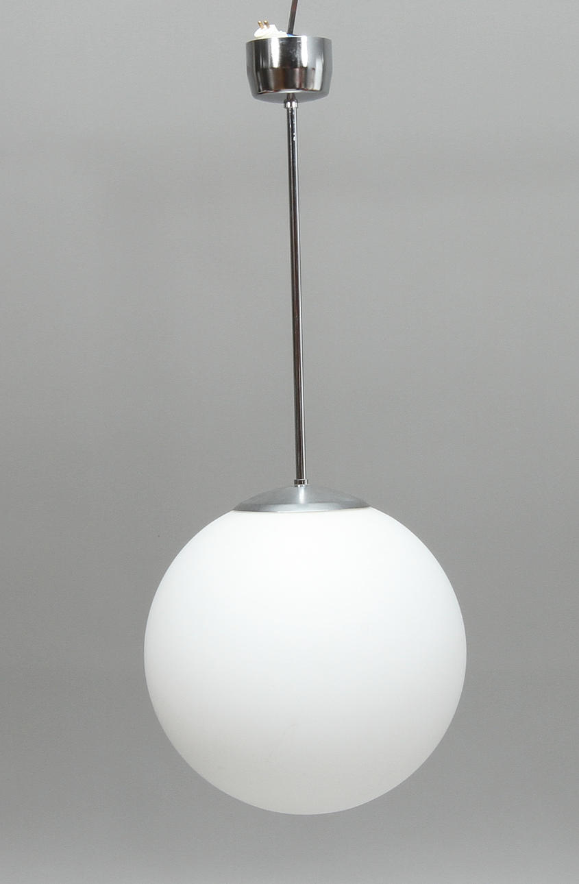 TAKLAMPA, metall samt glas, "Glob" Fagerhult.