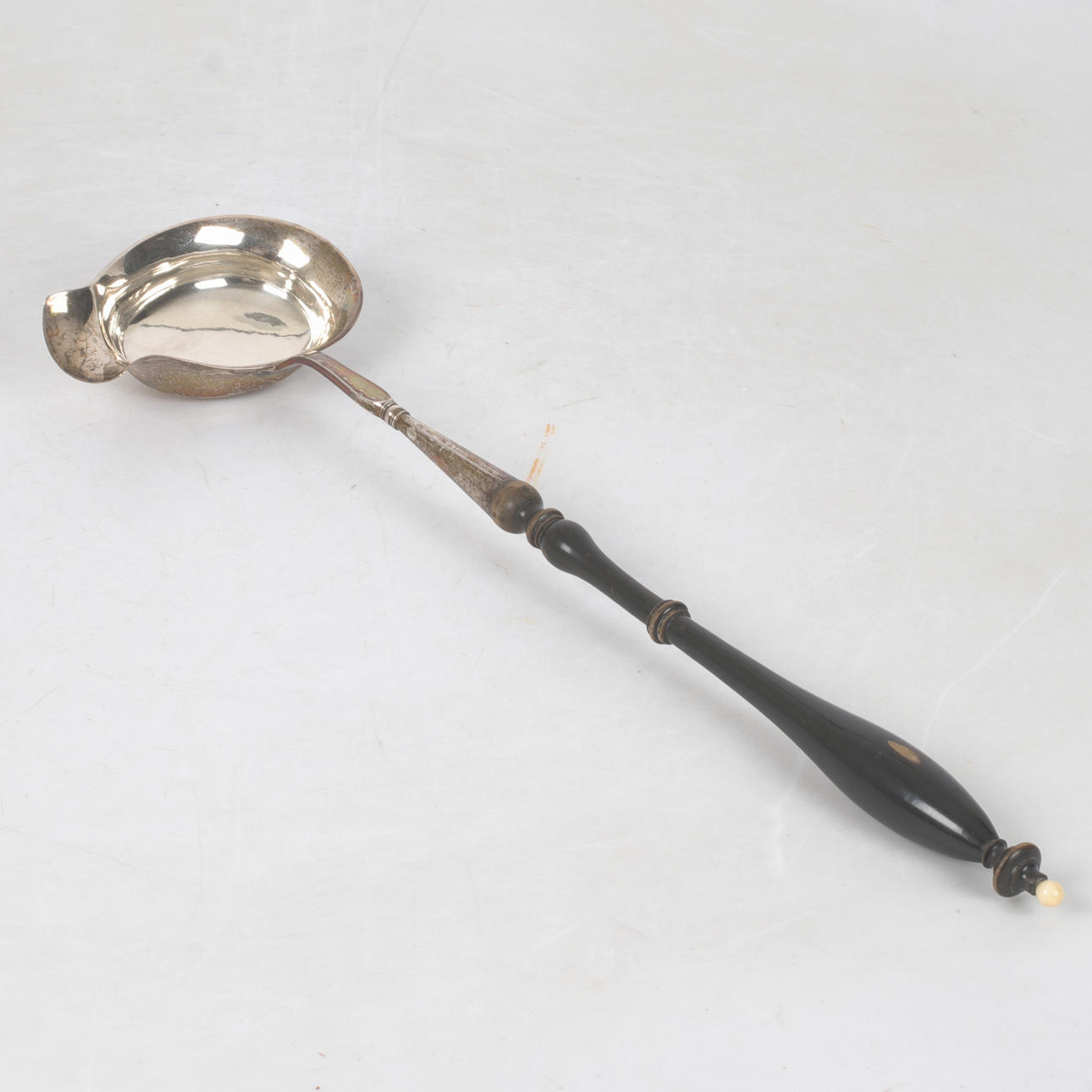 SUPPESKE, sølv, Carl Jonsson, Linköping, 1856.