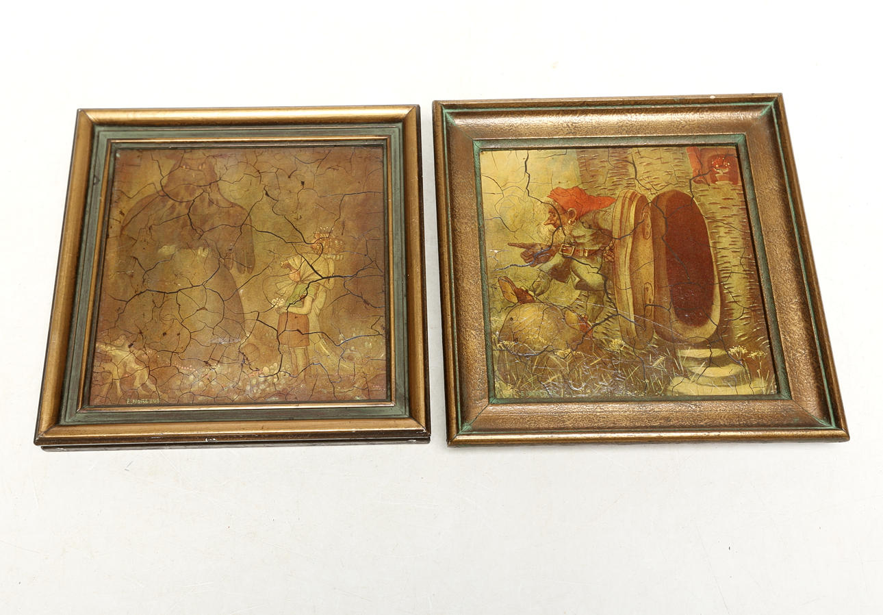 REPRODUCTION PRINTS, 2 pieces, by Einar Norelius.