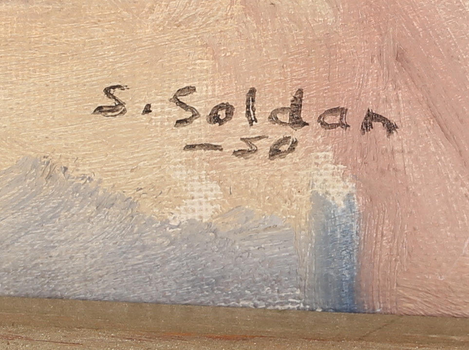 SELIM SOLDAN. Olja på duk, 