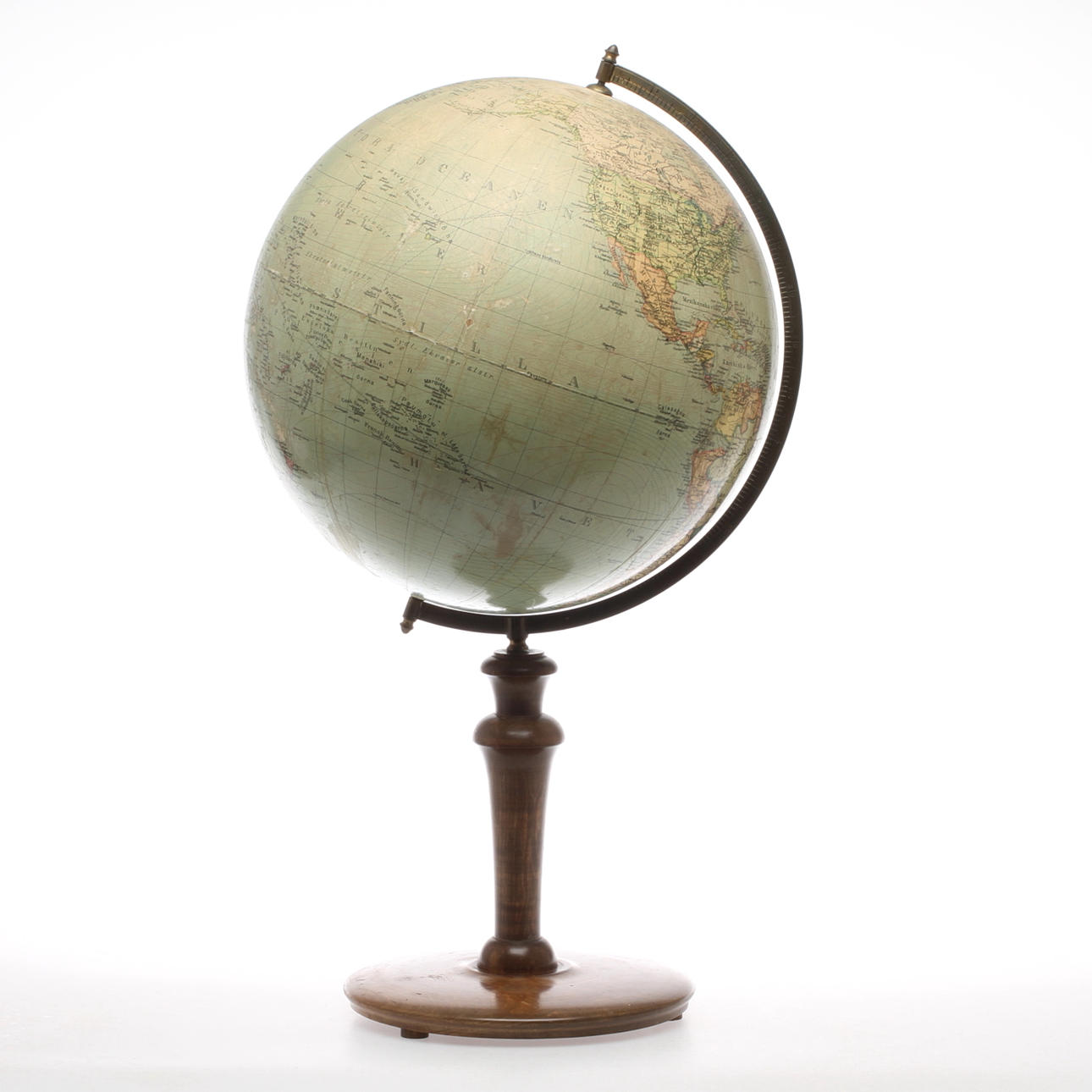 JORDGLOB, märkt "Svenska Bokhandelscentralen A.B:s, Stockholm..", tidigt 1900-tal.