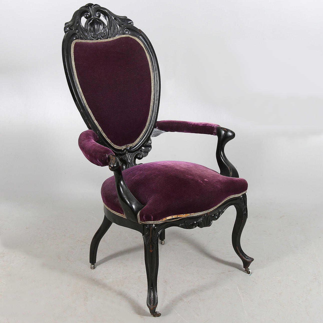 KARMSTOL, nyrokoko, 1800-tal.