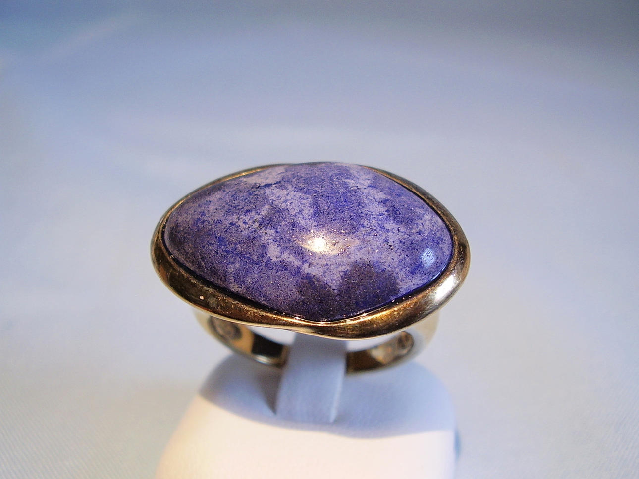 LAPIS LAZULI RING signerad Bernhard Conradt Idar-Oberstein.