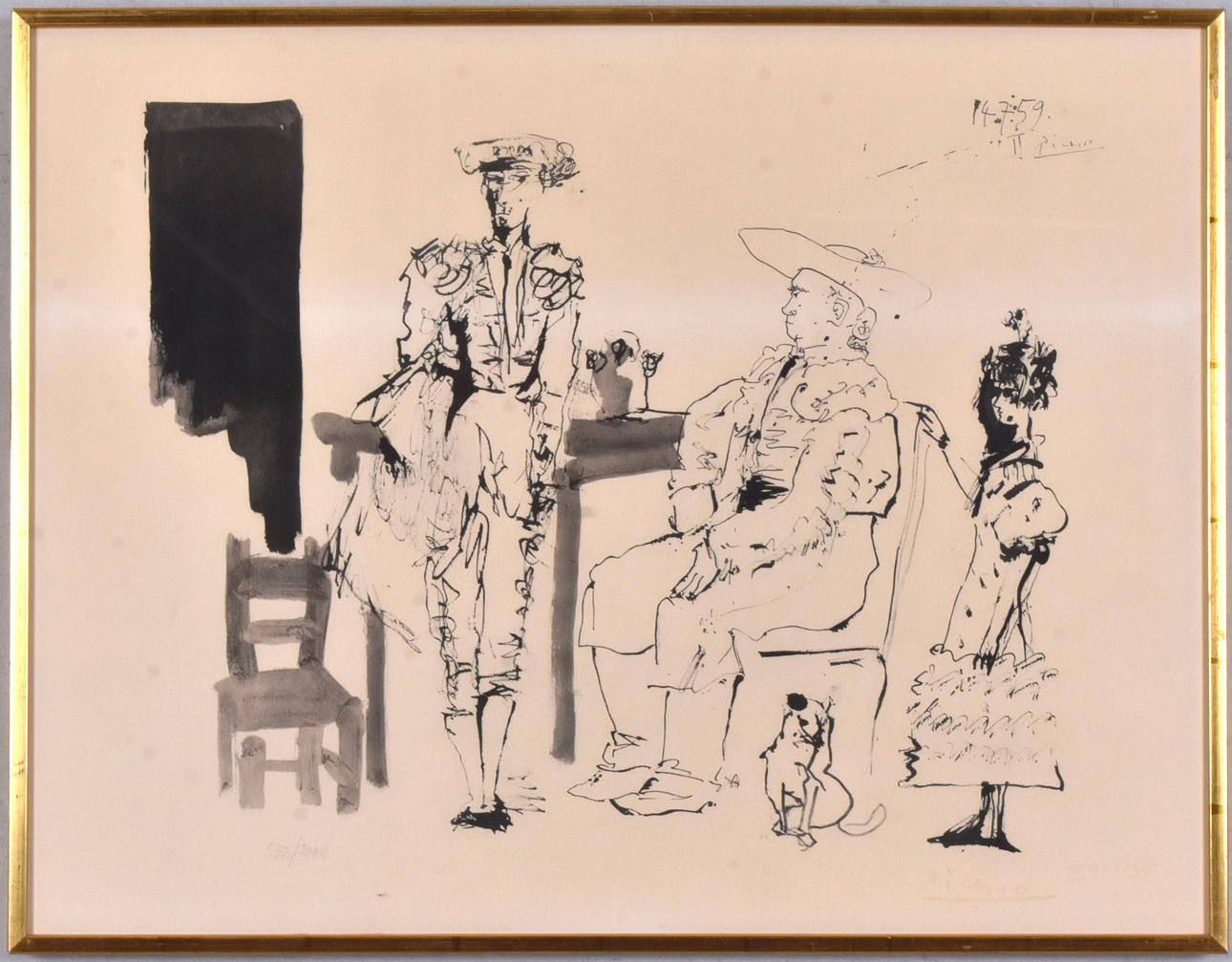 AFTER PABLO PICASSO. LITHOGRAPHY, “Toros y Toreros”.