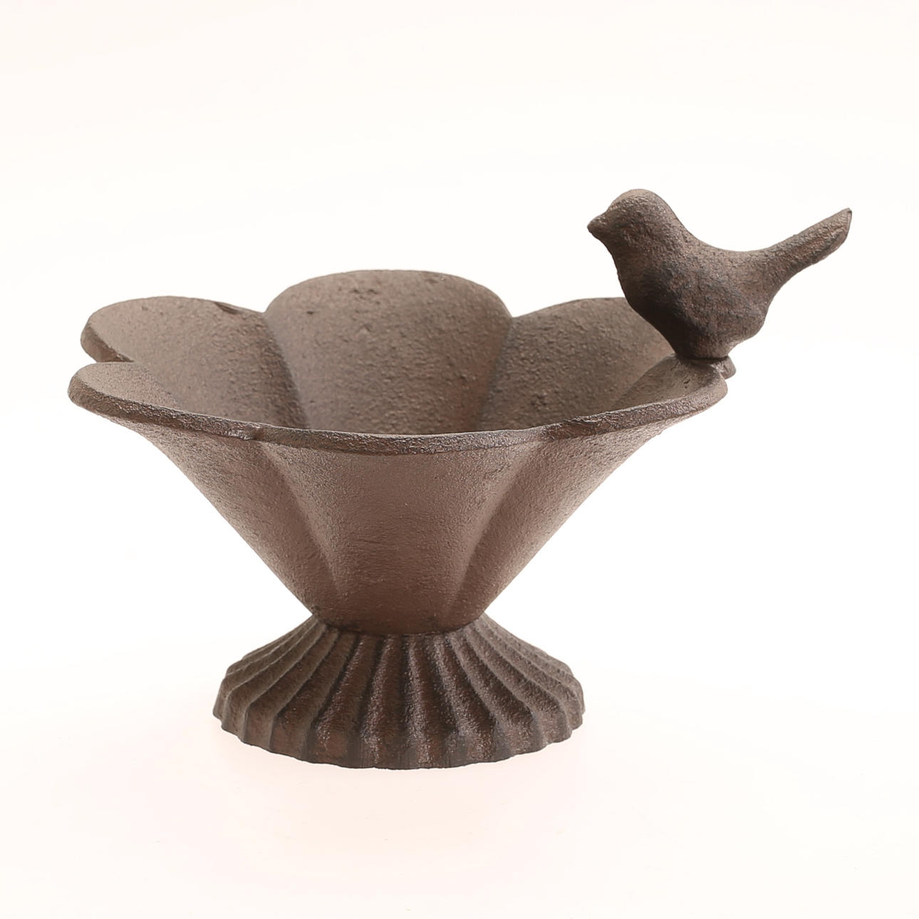 BIRDBATH, cast iron, contemporary.