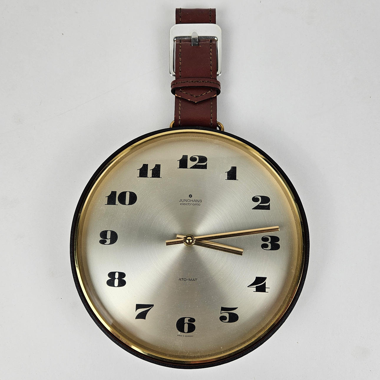 WALL CLOCK, Junghans Electronic Ato-Mat, Germany.