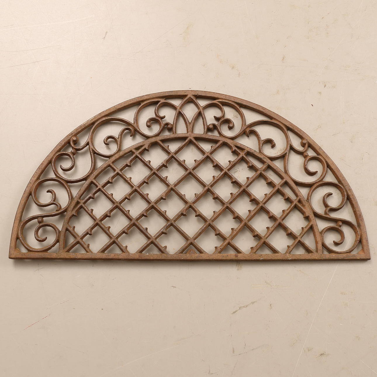FOOT SCRAPER/DOOR MAT, CAST IRON.