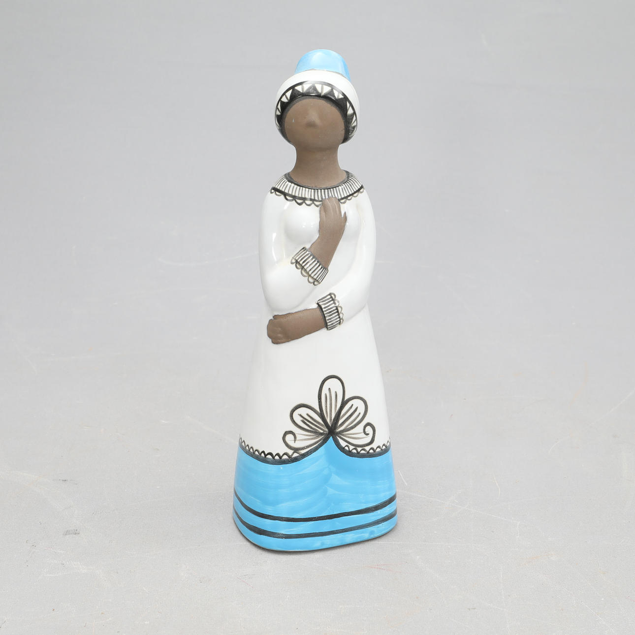 MARI SIMMULSON. Figurine, signed, stoneware, Upsala Ekeby.