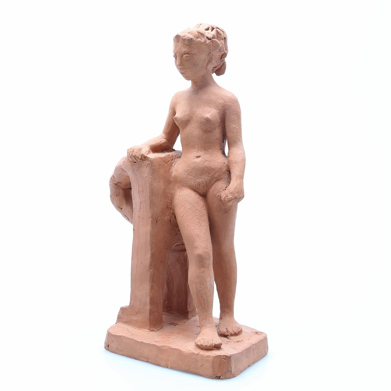 ARVID KÄLLSTRÖM. Modell, terrakotta, signerad A Källström.