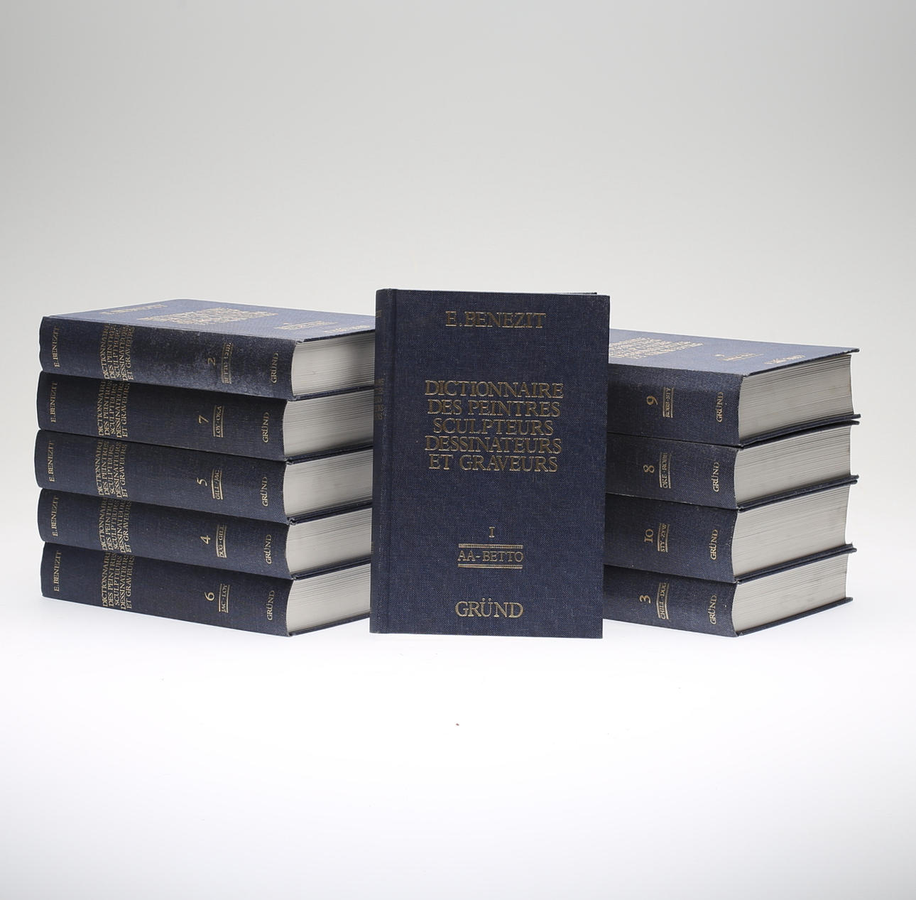 KONSTNÄRSLEXIKON, 10 band, "Dictionnaire des peintres, sculpteurs, dessinateurs et graveurs", E.Benezit.