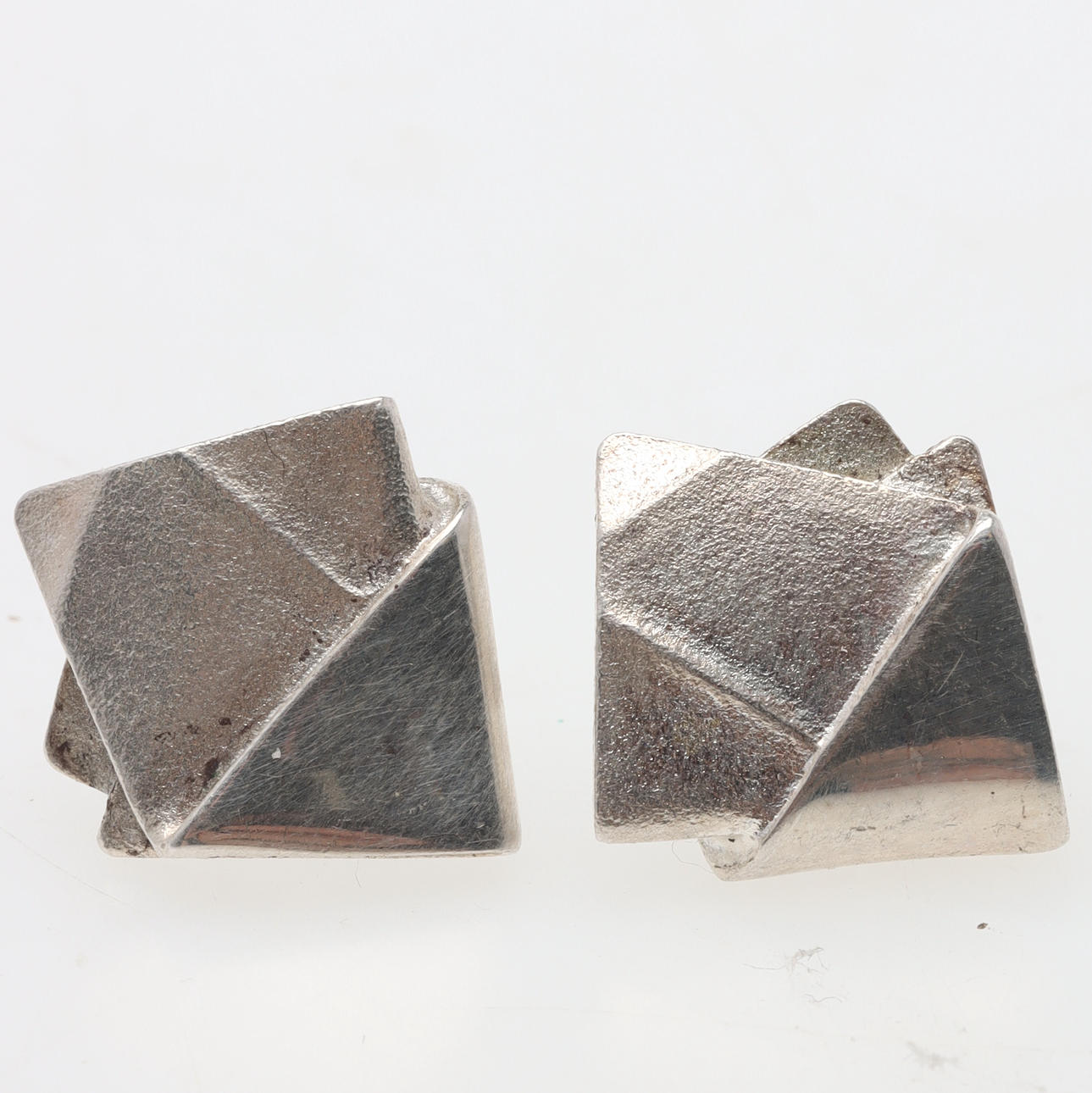 EARRINGS, a pair, silver, Lapponia, Finland.