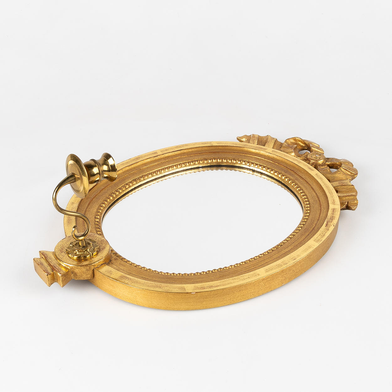 A Gustavian style mirror lamp, 20th century.