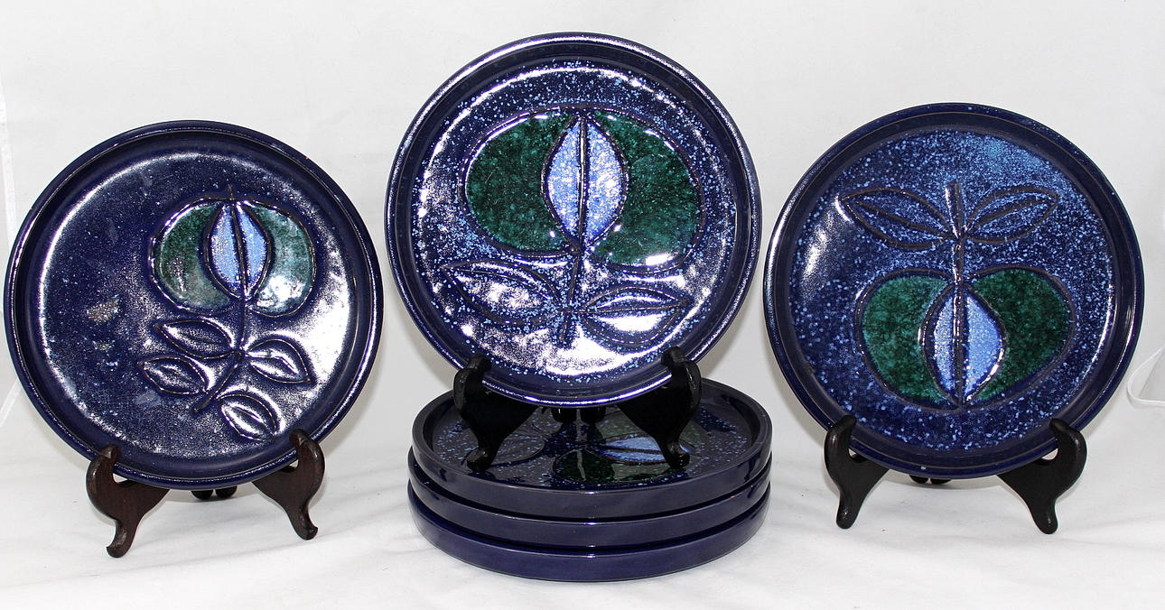 FRUKTFAT, 6 st, kerami, THO. Thomas Hellström Nittsjö.