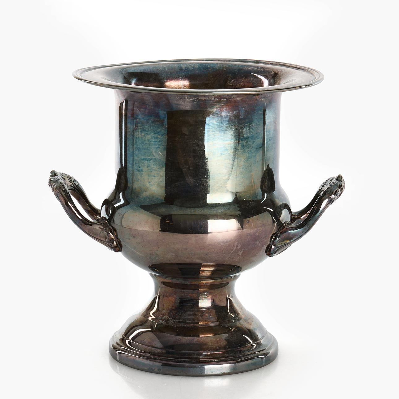 Champagne cooler, nickel silver, marked Newport E.P.