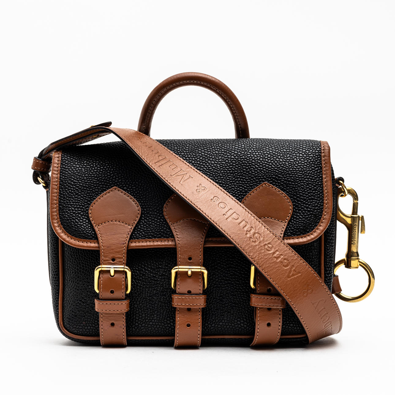 ACNE STUDIOS X MULBERRY. Messenger Bag, Scotchgrain, 2019. Vintage 