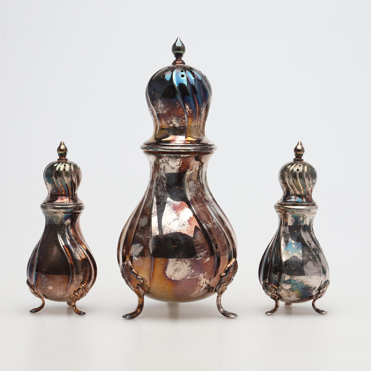 Three pieces, Cohr Denmark, Nickel silver.