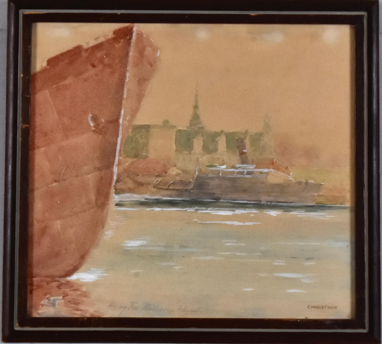 OKÄND KONSTNÄR. WATERCOLOR.