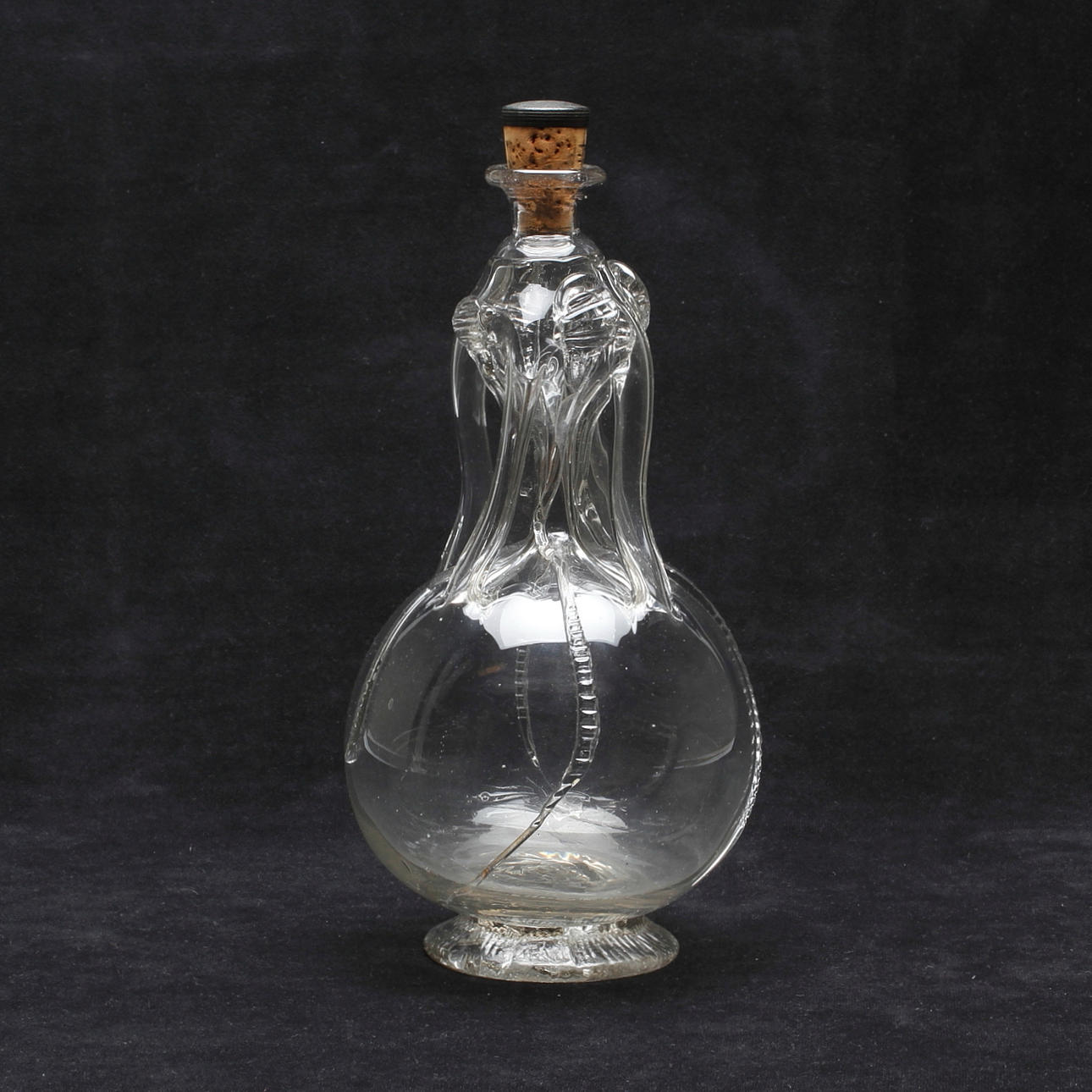 FLASKA, glas, 1800-tal.