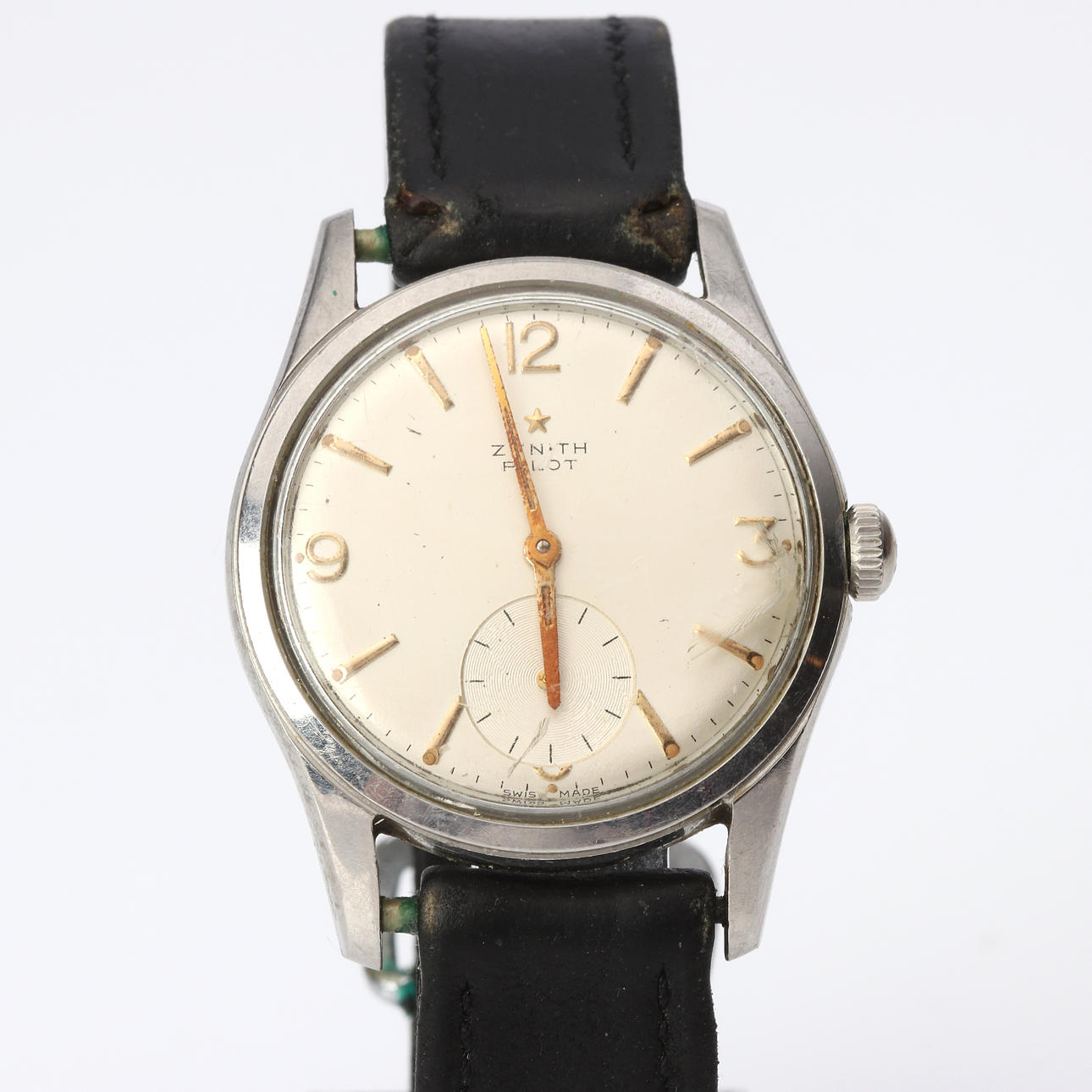 ZENITH PILOT, RANNEKELLO. Teräs, manuaalinen.