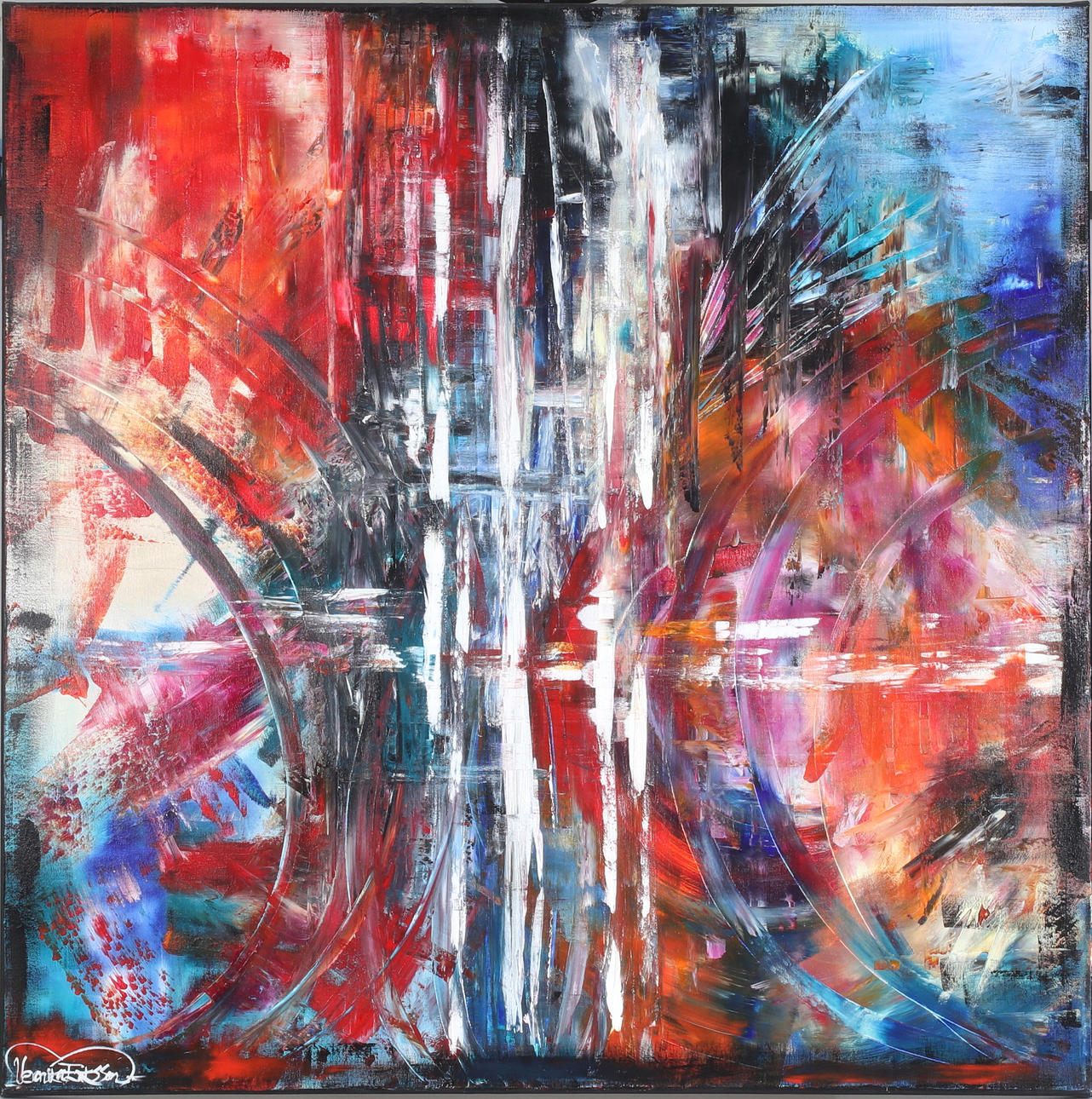 VERONIKA ERIKSSON. “Incognito”, oil on canvas, signed and dated 2016.