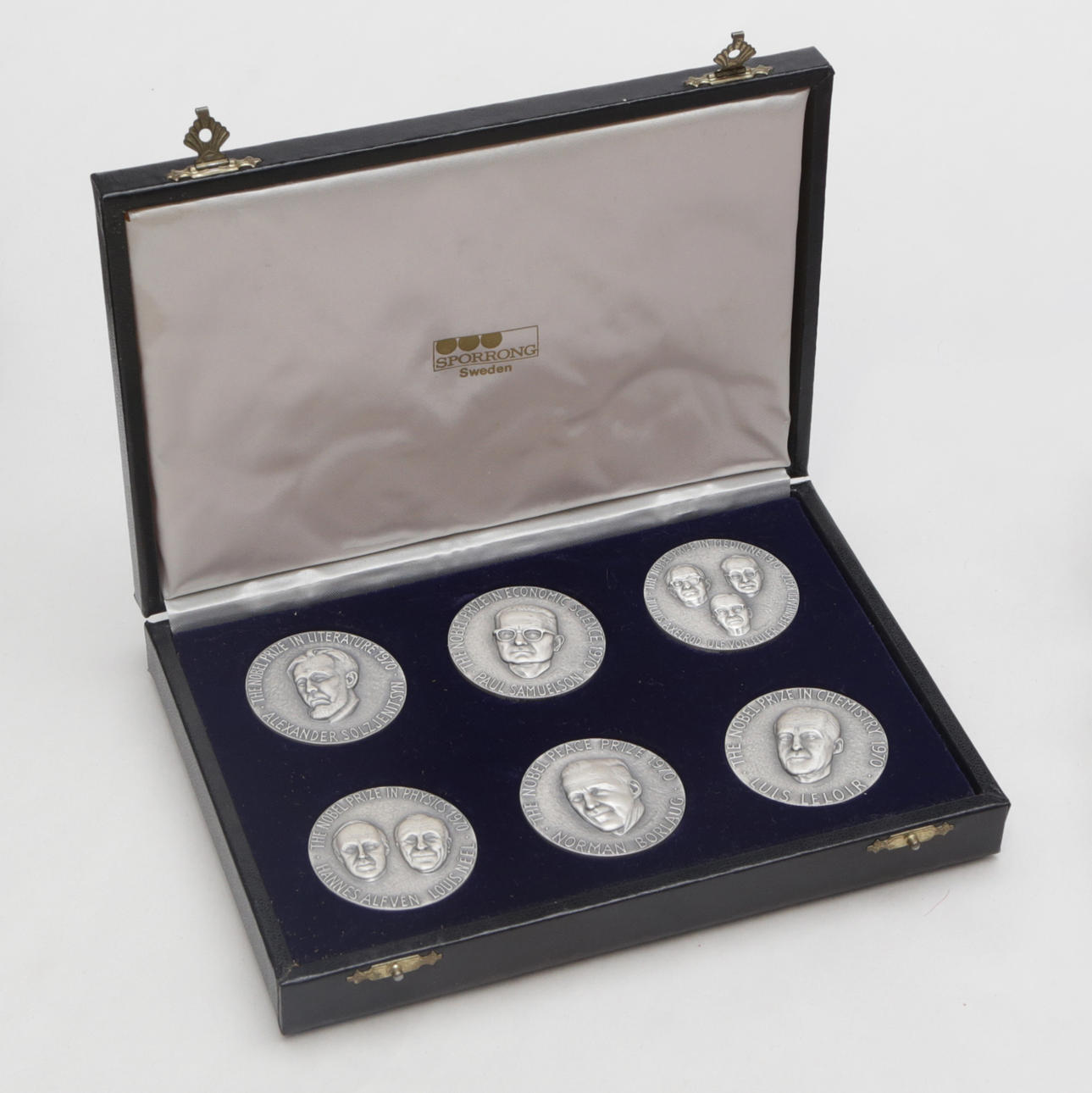 6 silver medals, Nobel Laureates, 1970.