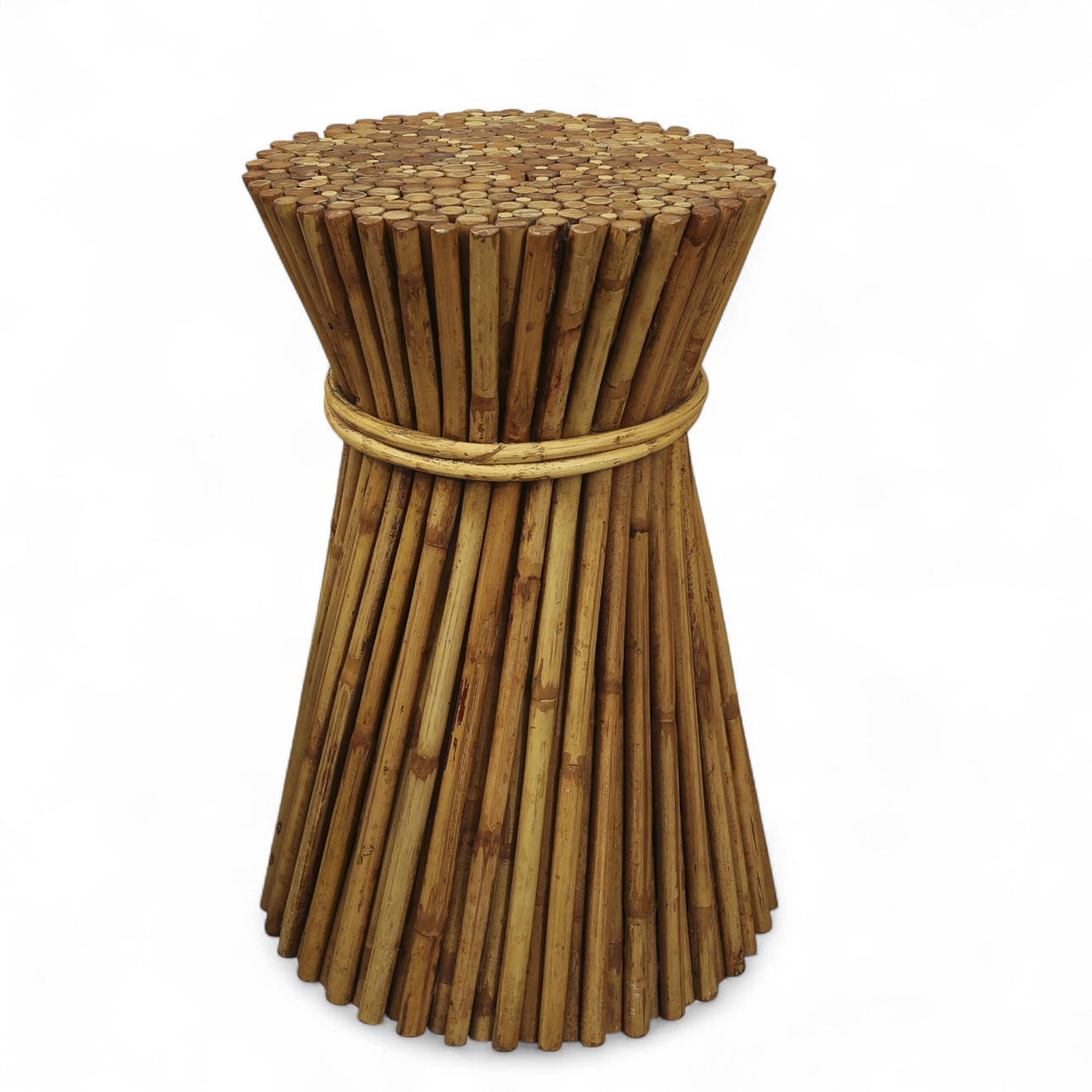 SMALLER TABLE/PEDESTAL, bamboo sticks, modern production.