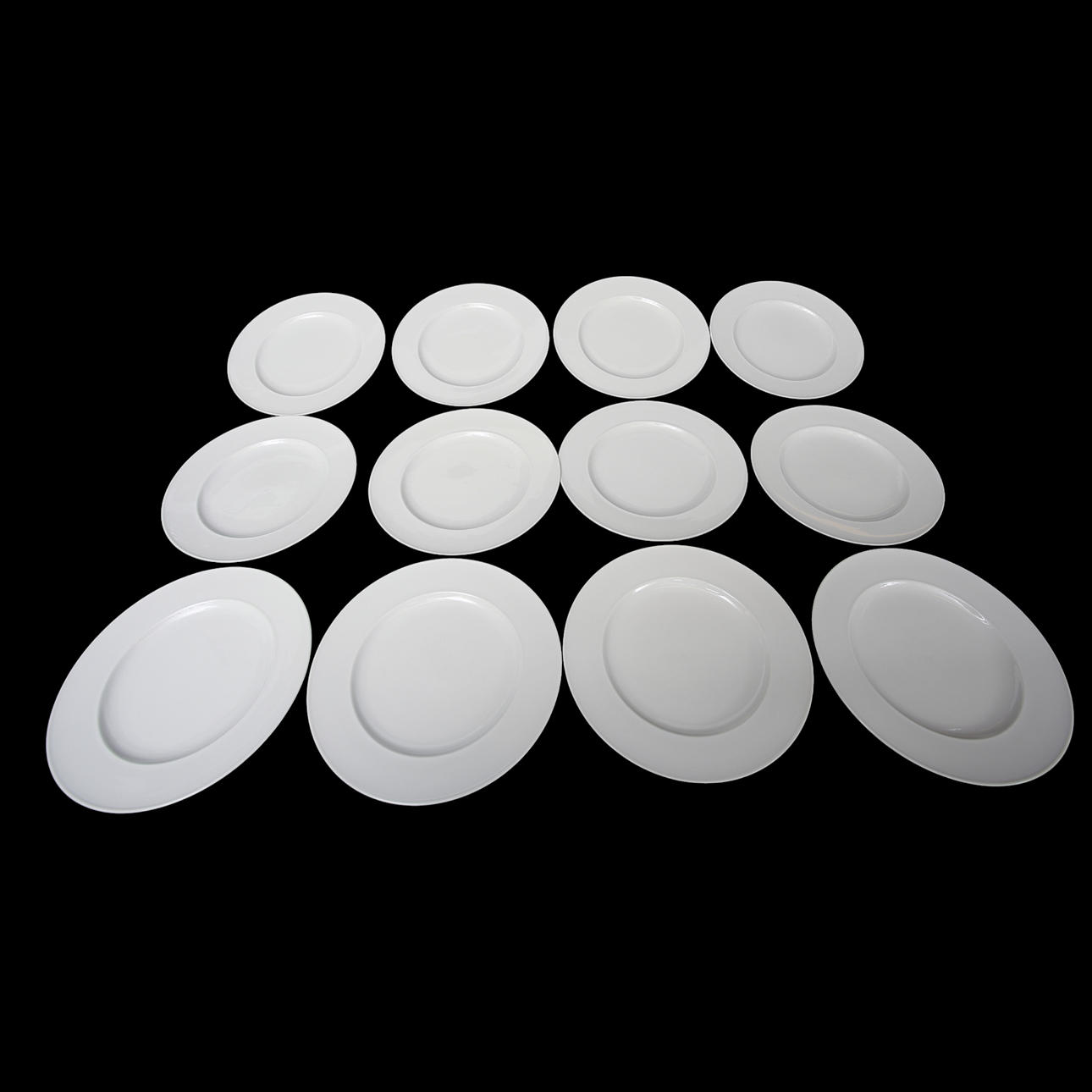 STORA MATTALLRIKAR, porslin, Thomas, Rosenthal Group, 12 stycken.