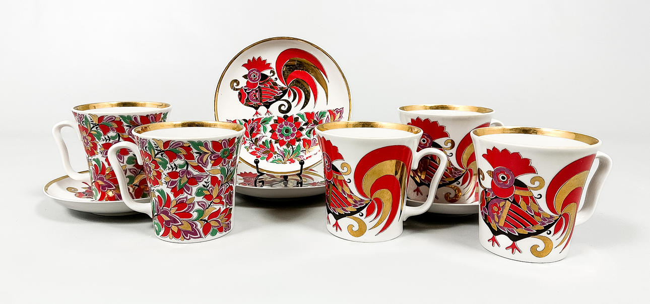 DELE TIL SPISESTUE, 9 stykker, Lomonosov, Sovjetunionen.