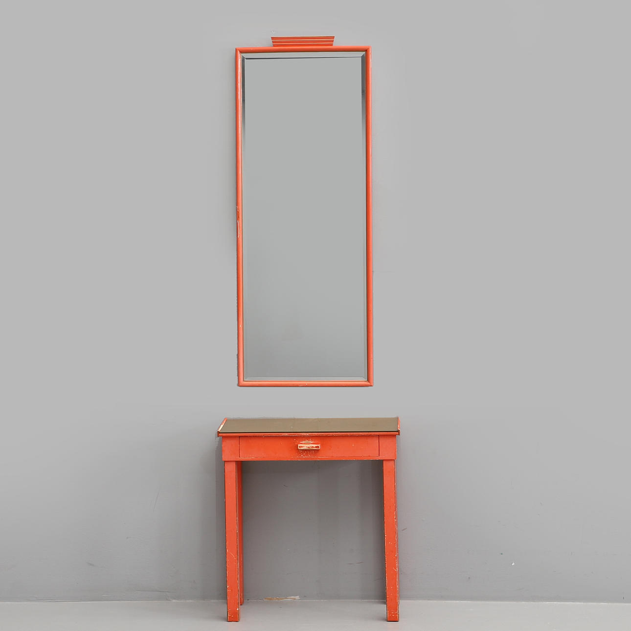 HALLMÖBEL, a table with mirror, art deco, 1930s.