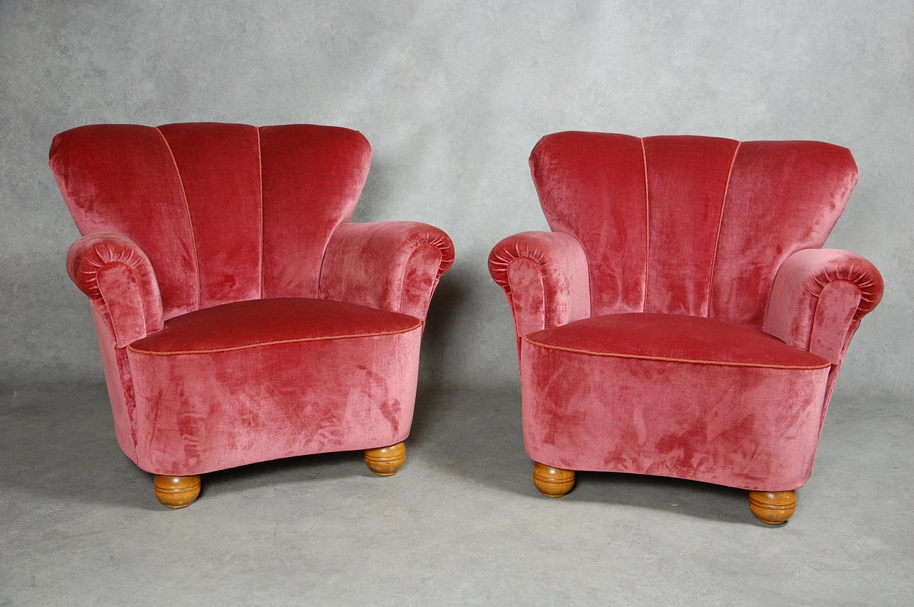 FÅTÖLJER 1 par, 1940-tal.