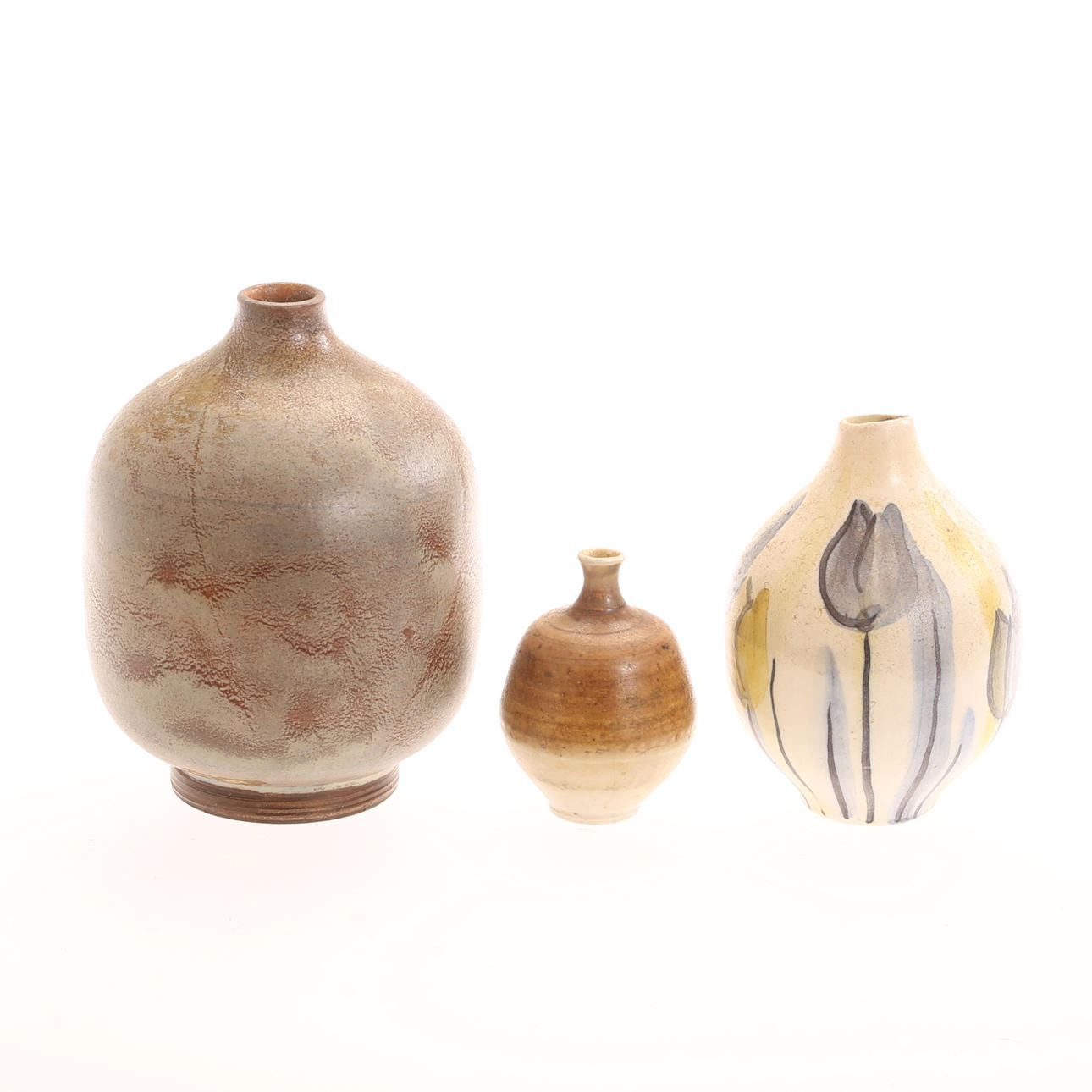 VASES, 3 pieces, stoneware, including Irma Yourstone.