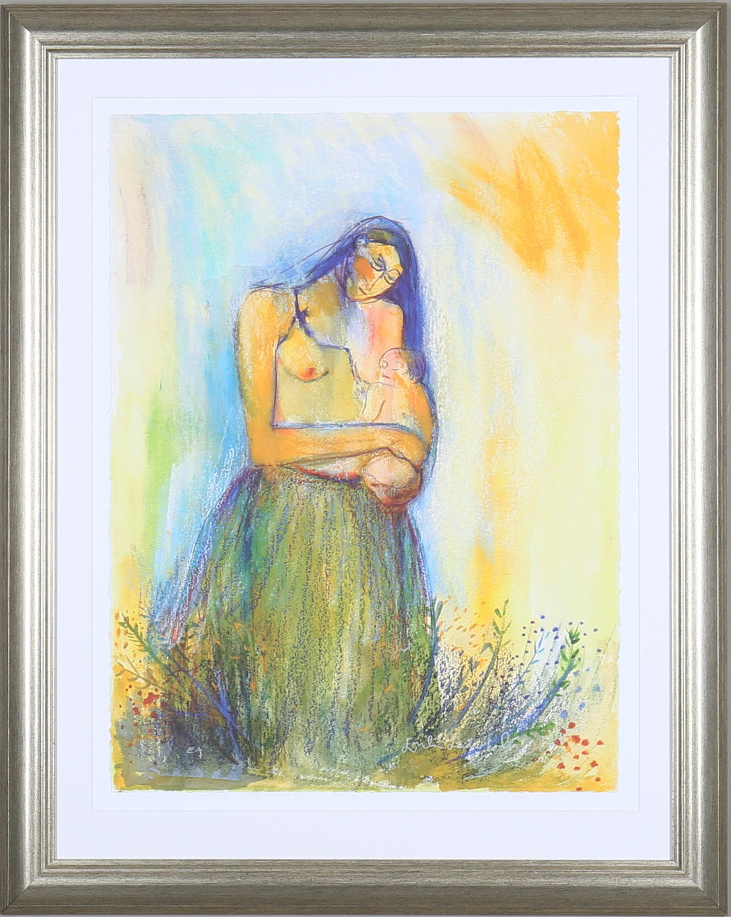 EMILIA LINDERHOLM. grafiskt blad, signerad och märkt EA.