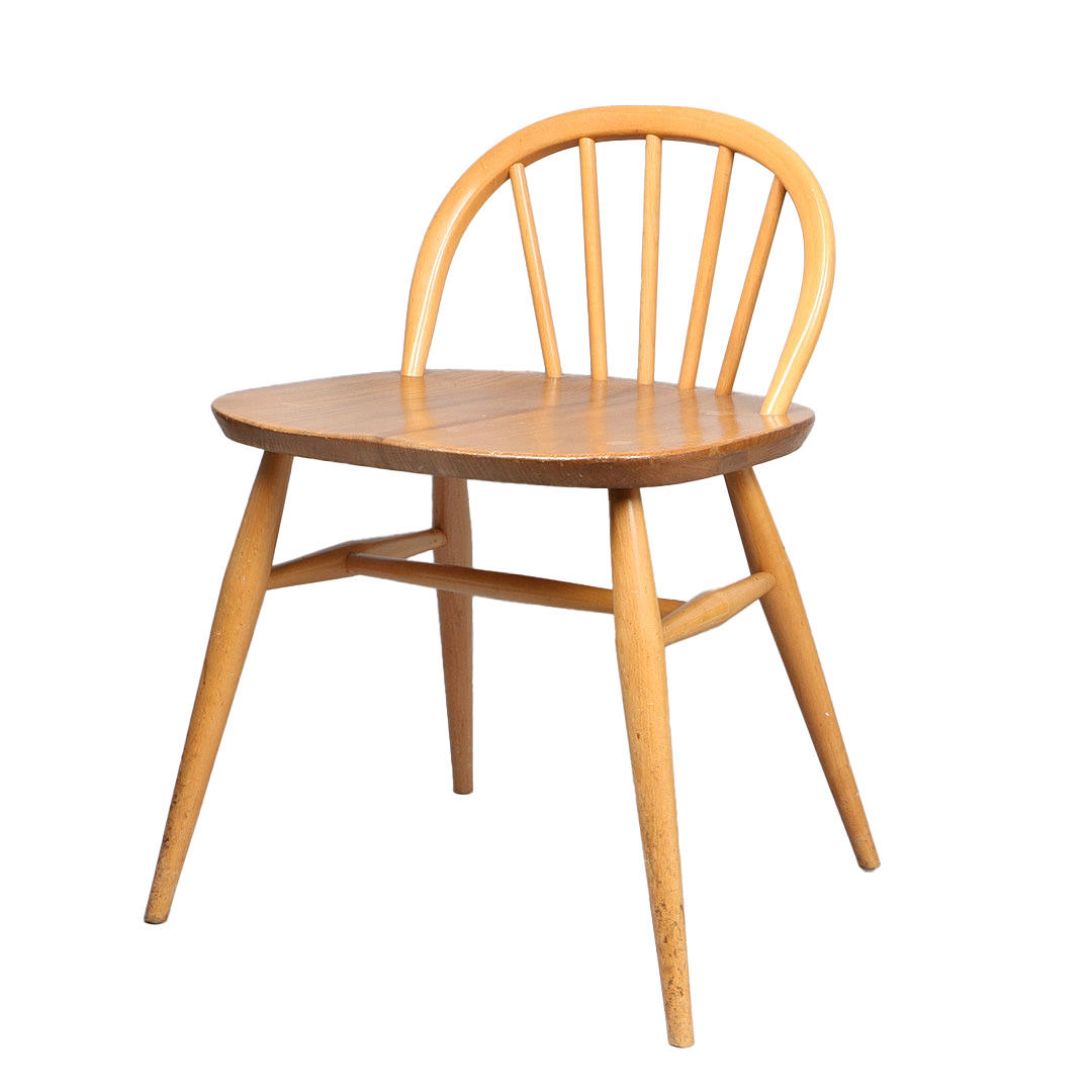 ERCOL. A MODEL 414 DESK OR DRESSING CHAIR.