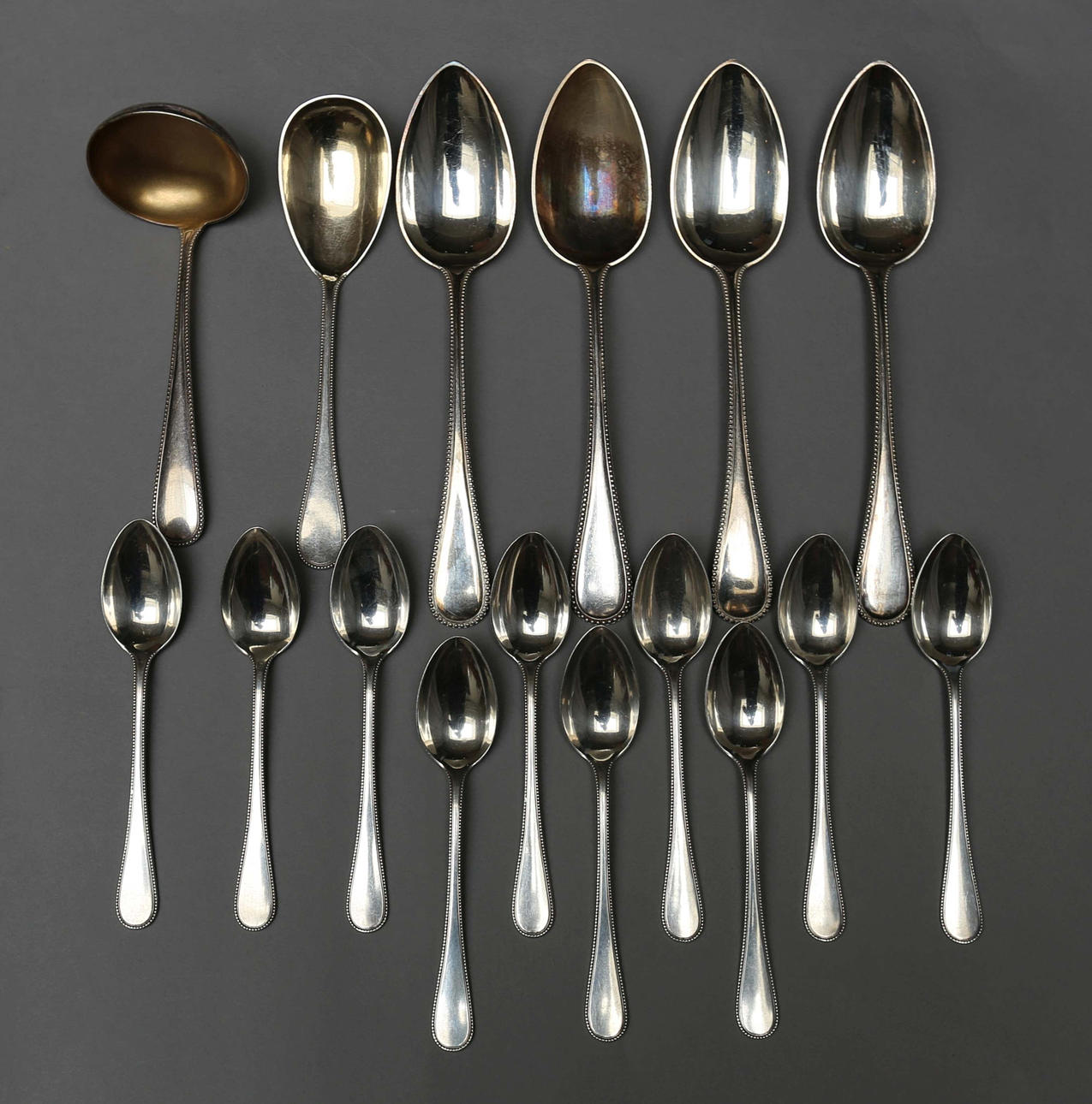 BLANDAT PARTI 16 STYCKEN, SILVER BESTICK.