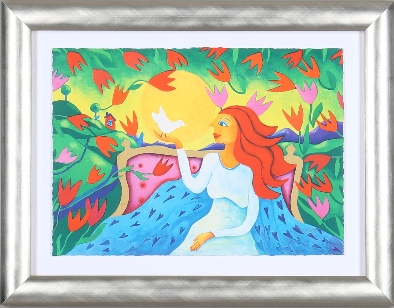 INGRID ROTH. färglitografi, signerad och numrerad 143/290.