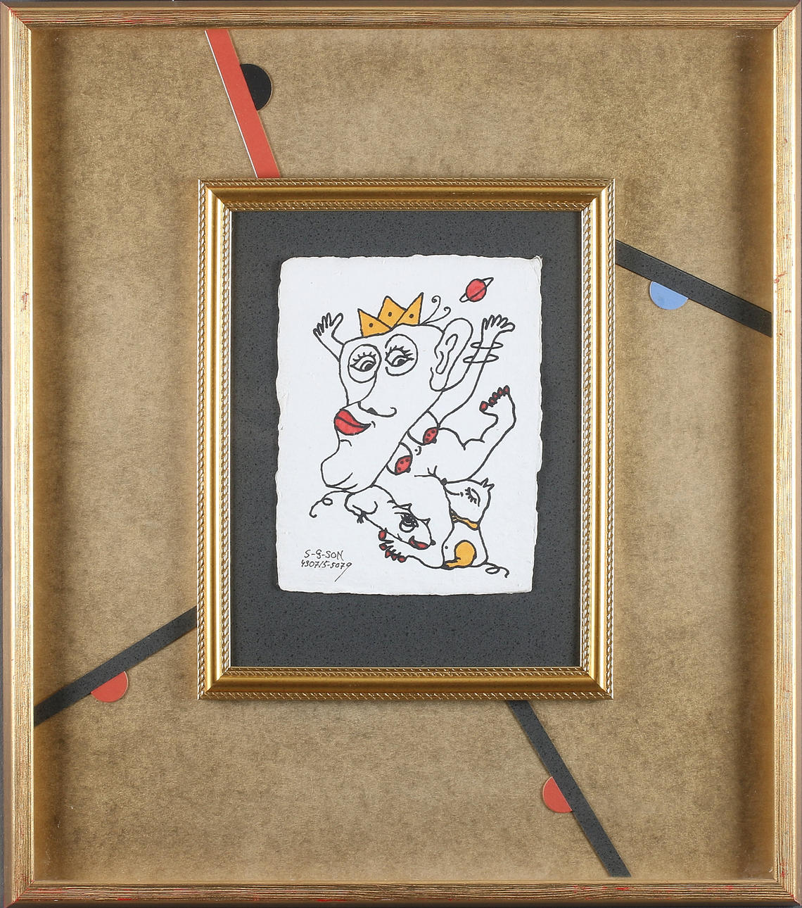 SVEN GÖRAN (S G SON) SVENSSON. "Råtta eller mus", spritakvarell, signerad.