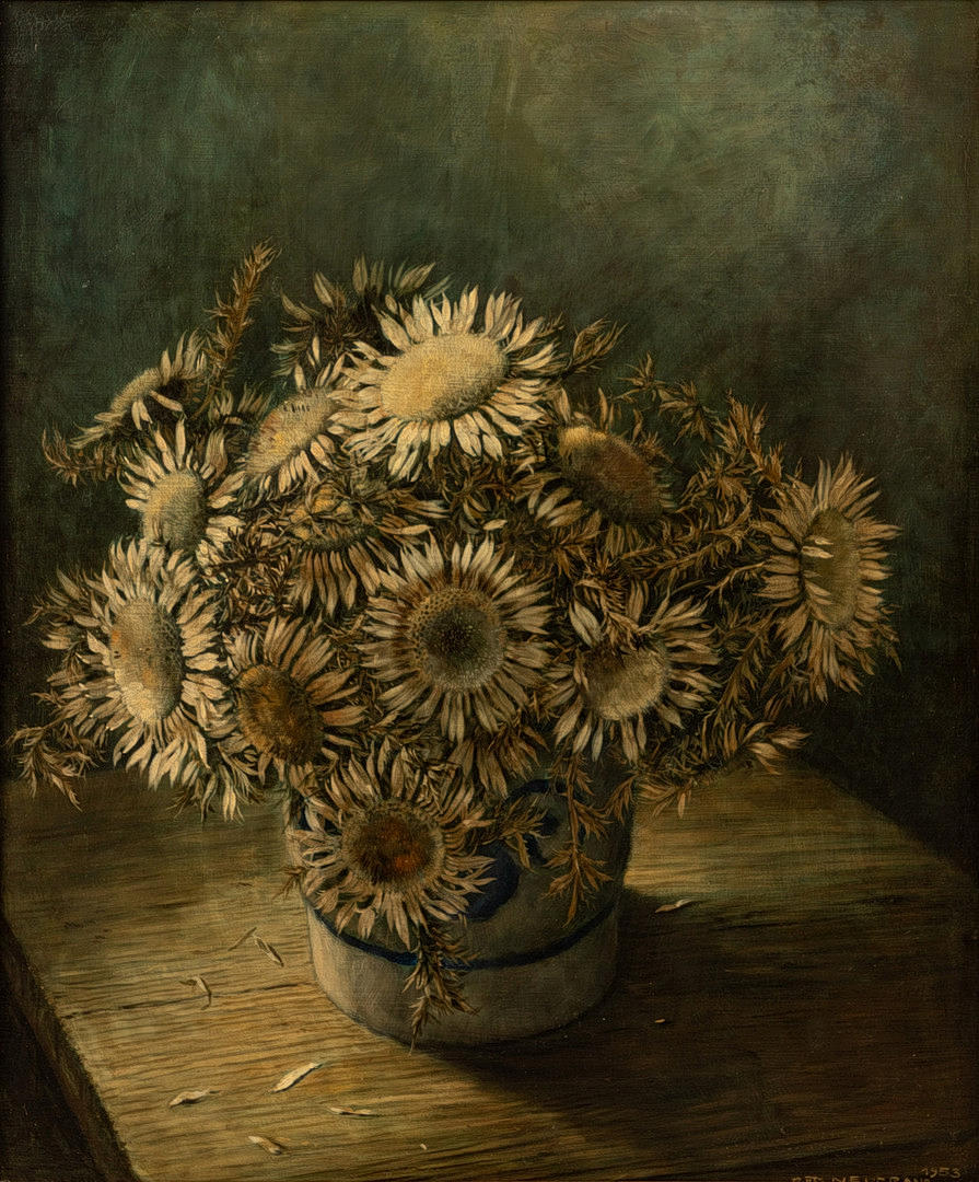 OTTO NEUBRAND (1911-1975). Silberdisteln.