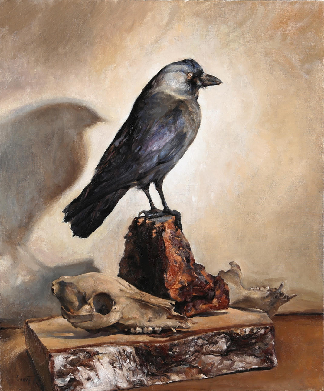 THEODORA DANIELA CAPAT. Kaja, olja på duk, signerad Capat och daterad -15.