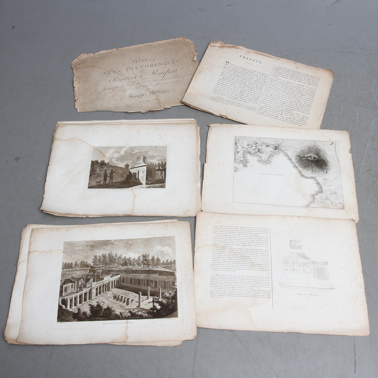 MAPP, "Suite de Vues Pittoresques des Ruines de Pompeii", Henry Wilkins, Rome 1819.