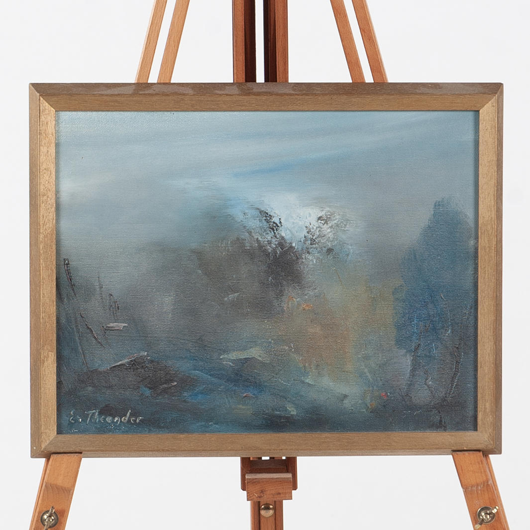 ELSA THEANDER. OIL ON CANVAS, signed E Theander.