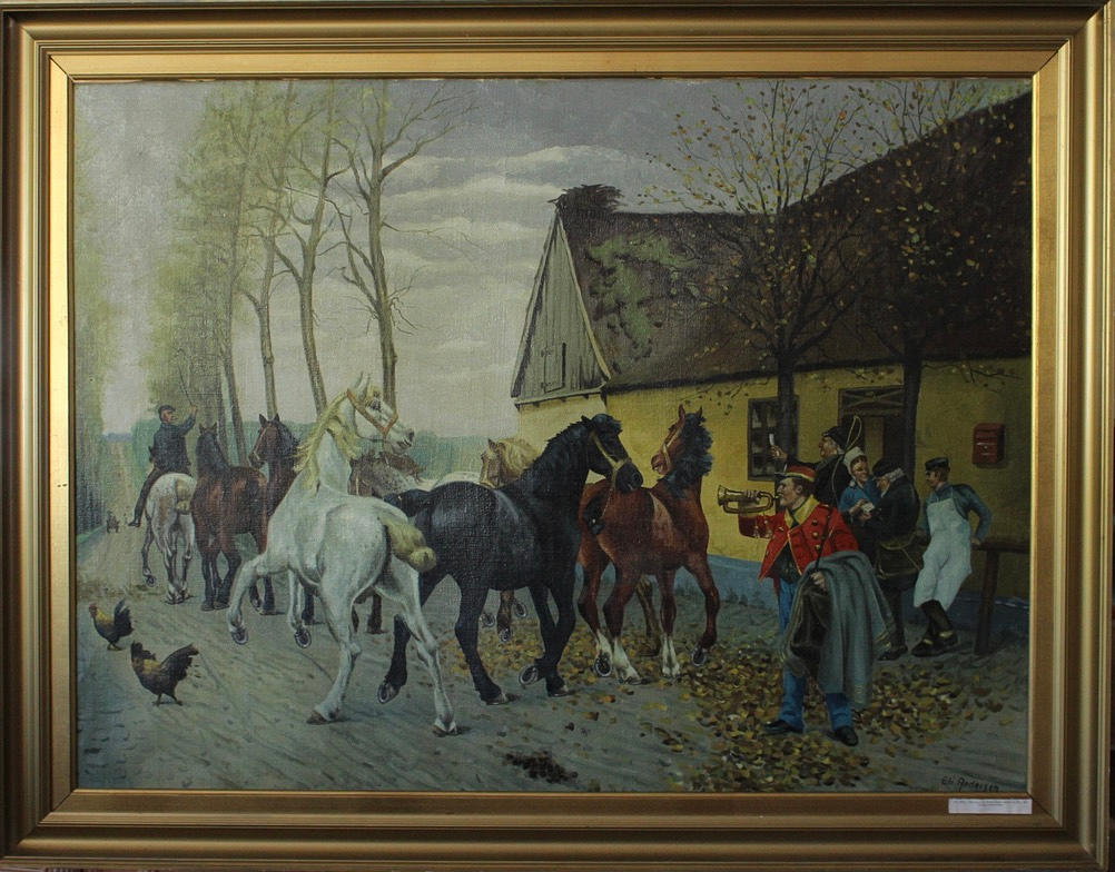 WIE ANDERSEN. Öl auf Leinwand.